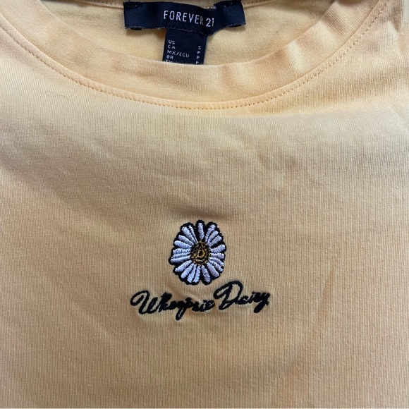 Forever 21 “Whoopsie Daisy” cropped tee - Picture 2 of 4